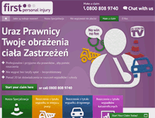 Tablet Screenshot of pl.firstpersonalinjury.co.uk